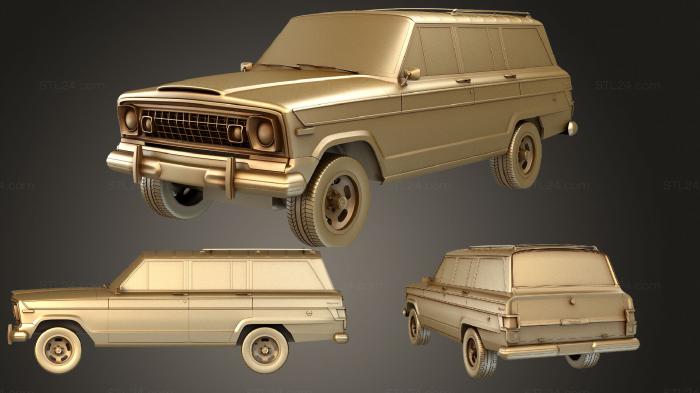 Автомобили и транспорт (Jeep Wagoneer 1978, CARS_2071) 3D модель для ЧПУ станка